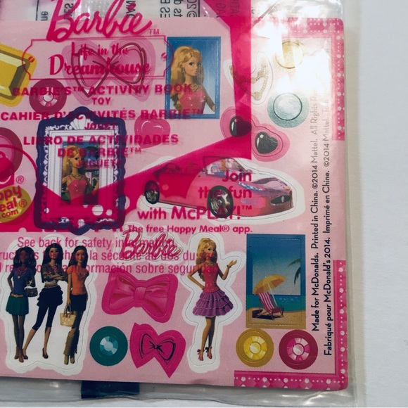 Barbie Life in the Dreamhouse Barbie’s Activity Book Toy 2014 Mattel McDonald’s - Picture 4 of 7